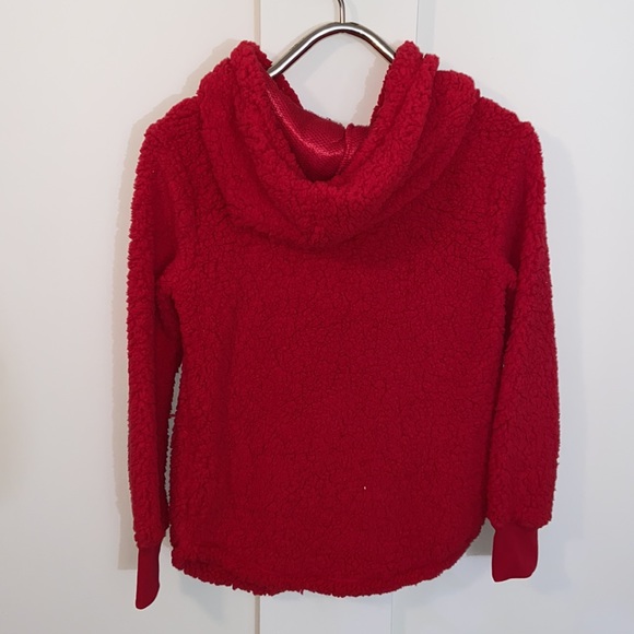 Chance or Fate Hooded Red Sherpa Christmas Sweater - Picture 4 of 4
